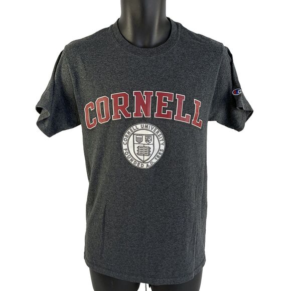 Mens Cornell University Short Sleeve Double Sided Graphic T-Shirt Sz S Gray - Picture 1 of 6